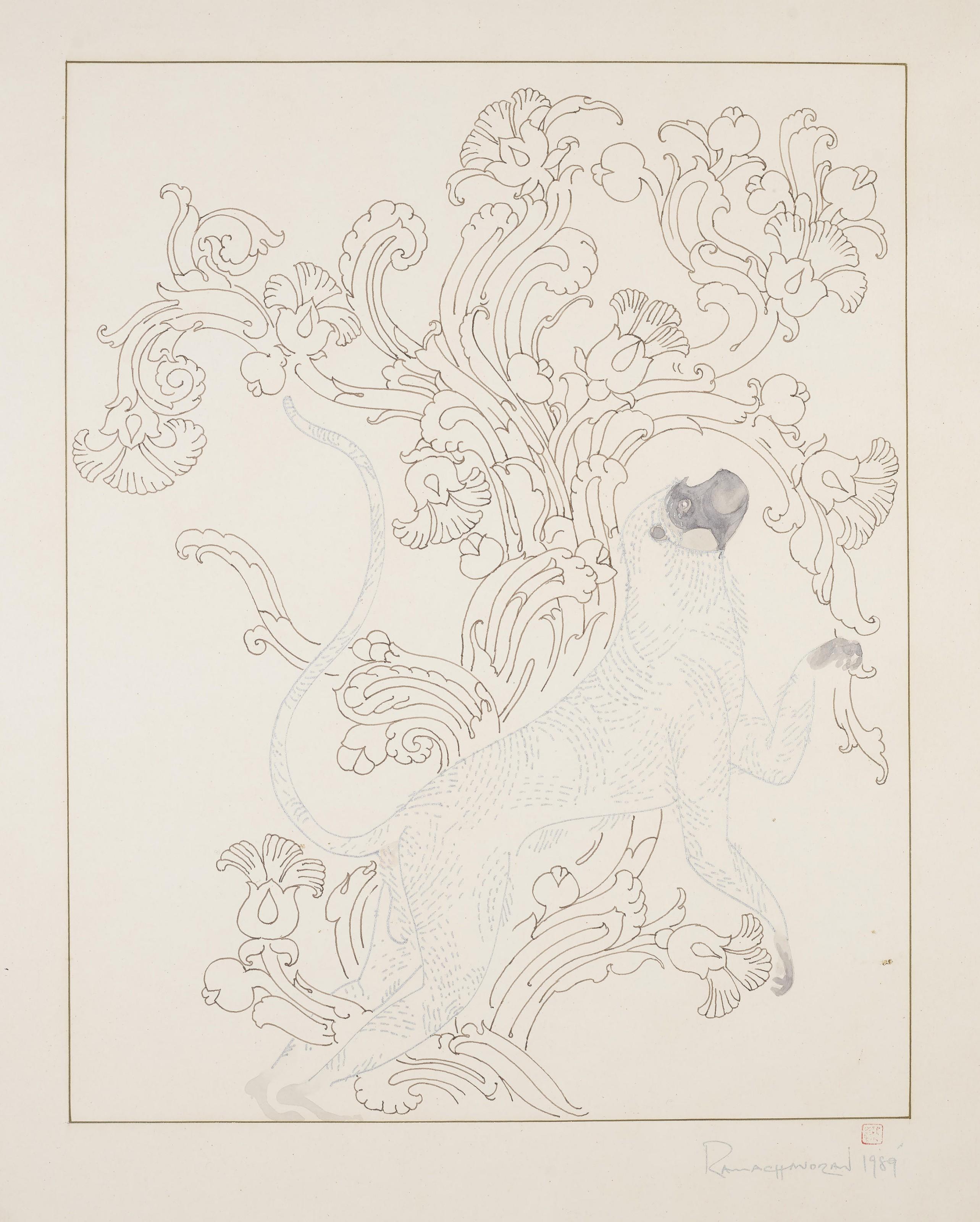 A. Ramachandran - Untitled (Monkey)