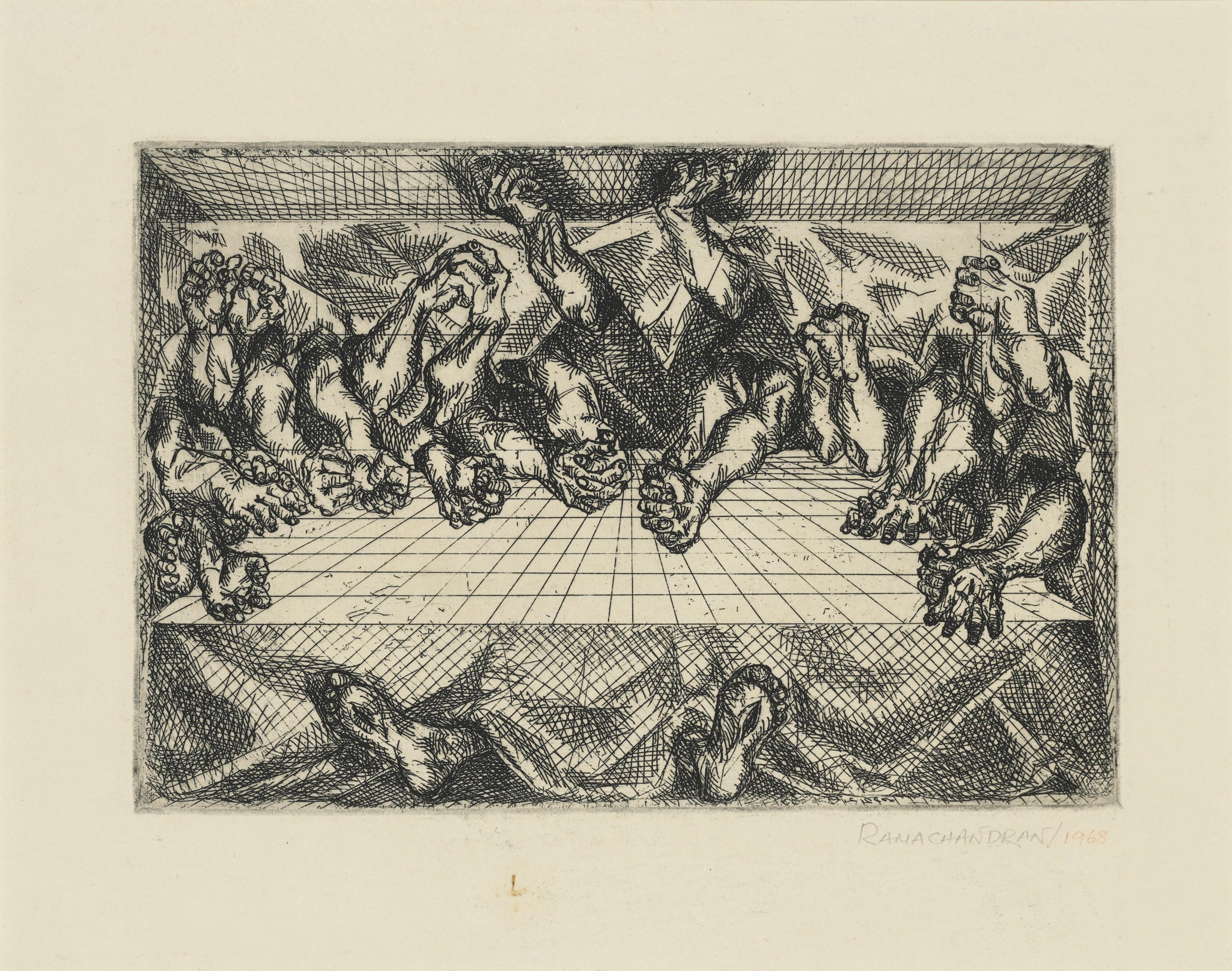 A. Ramachandran - Untitled (The Last Supper)