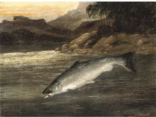 A. Roland Knight - Salmon Rising; And A Netted Perch