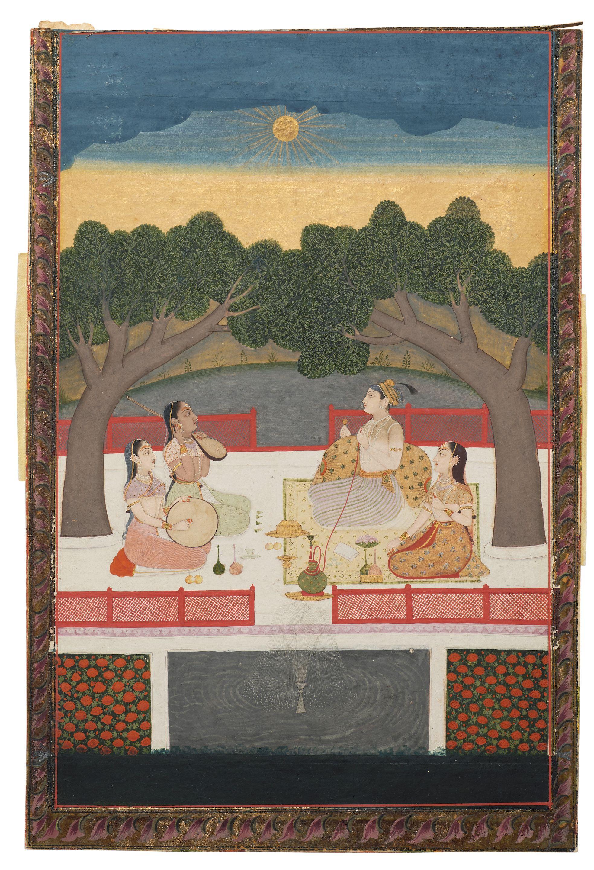 A Royal Couple Entertained At Sunset