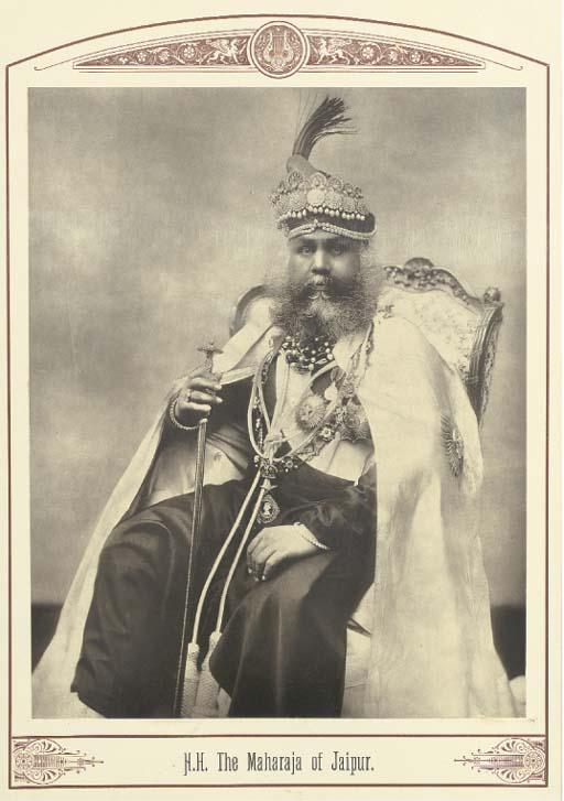 A set of formal portraits of Indian rulers H.H. The Maharaja of Jaipur