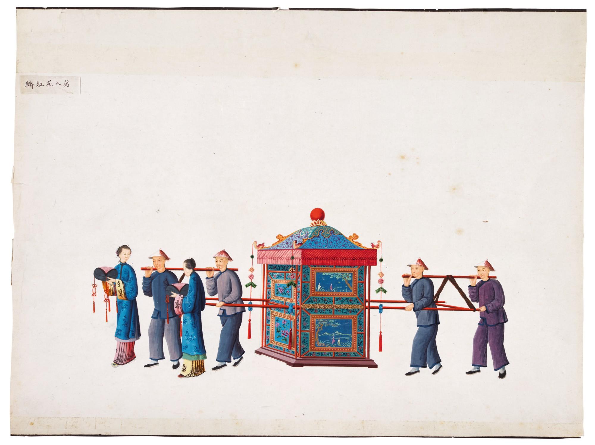 A Set Of Tweleve \'Procession\' Paintings