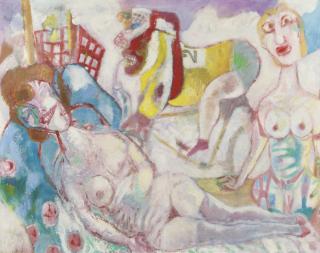 Aad De Haas - Nudes and cyclist