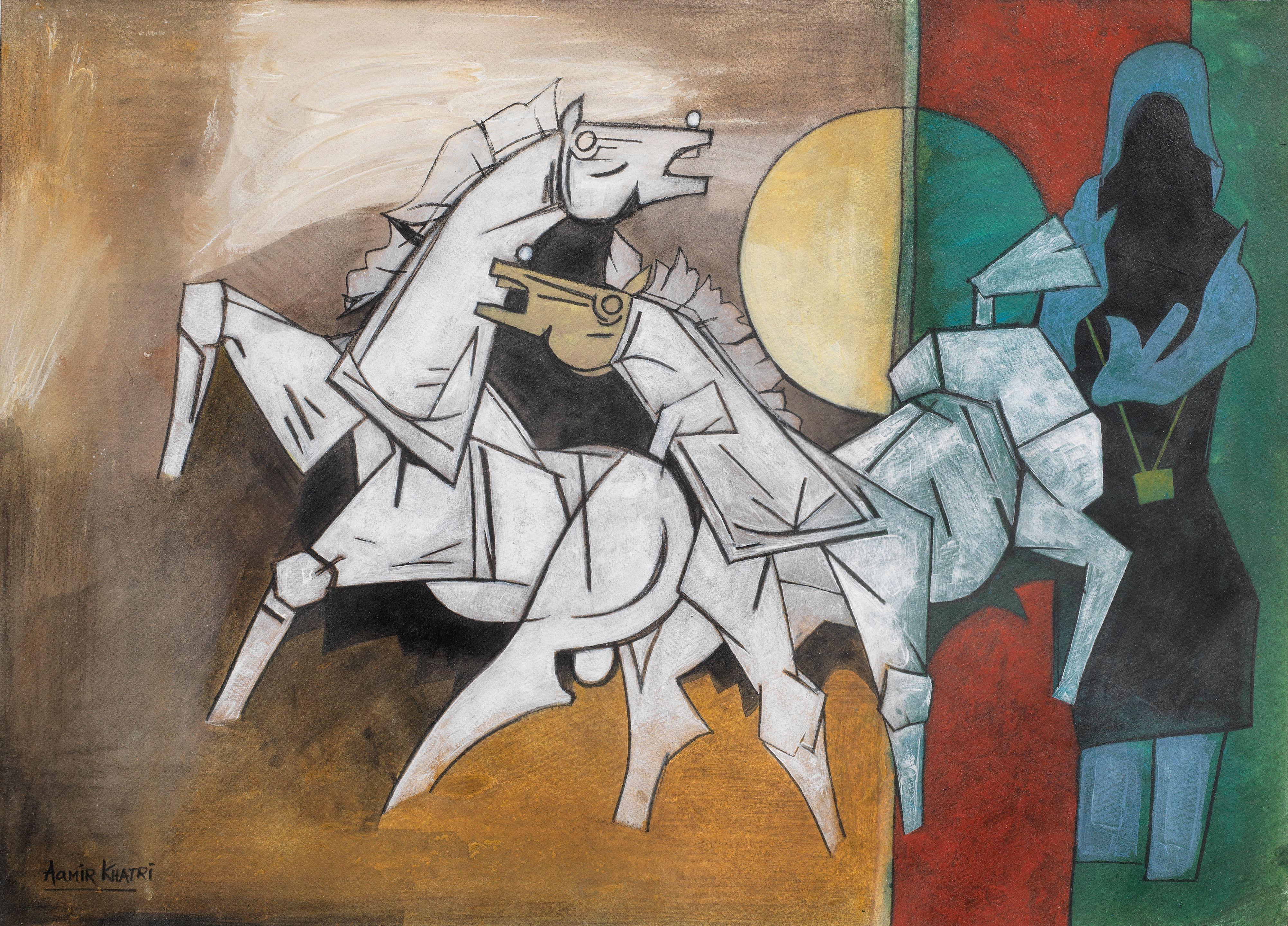 Aamir Khatri - Untitled (Horses)