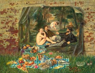 Aaron Bohrod - The Picnic Lunch
