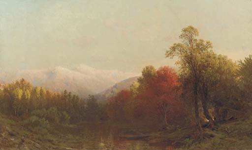 Aaron Draper Shattuck - Autumn In The White Mountains Near Jefferson Village