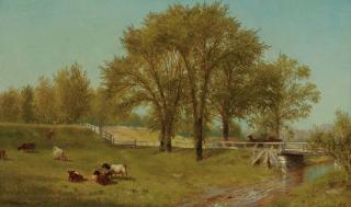 Aaron Draper Shattuck - Cows in the Pasture