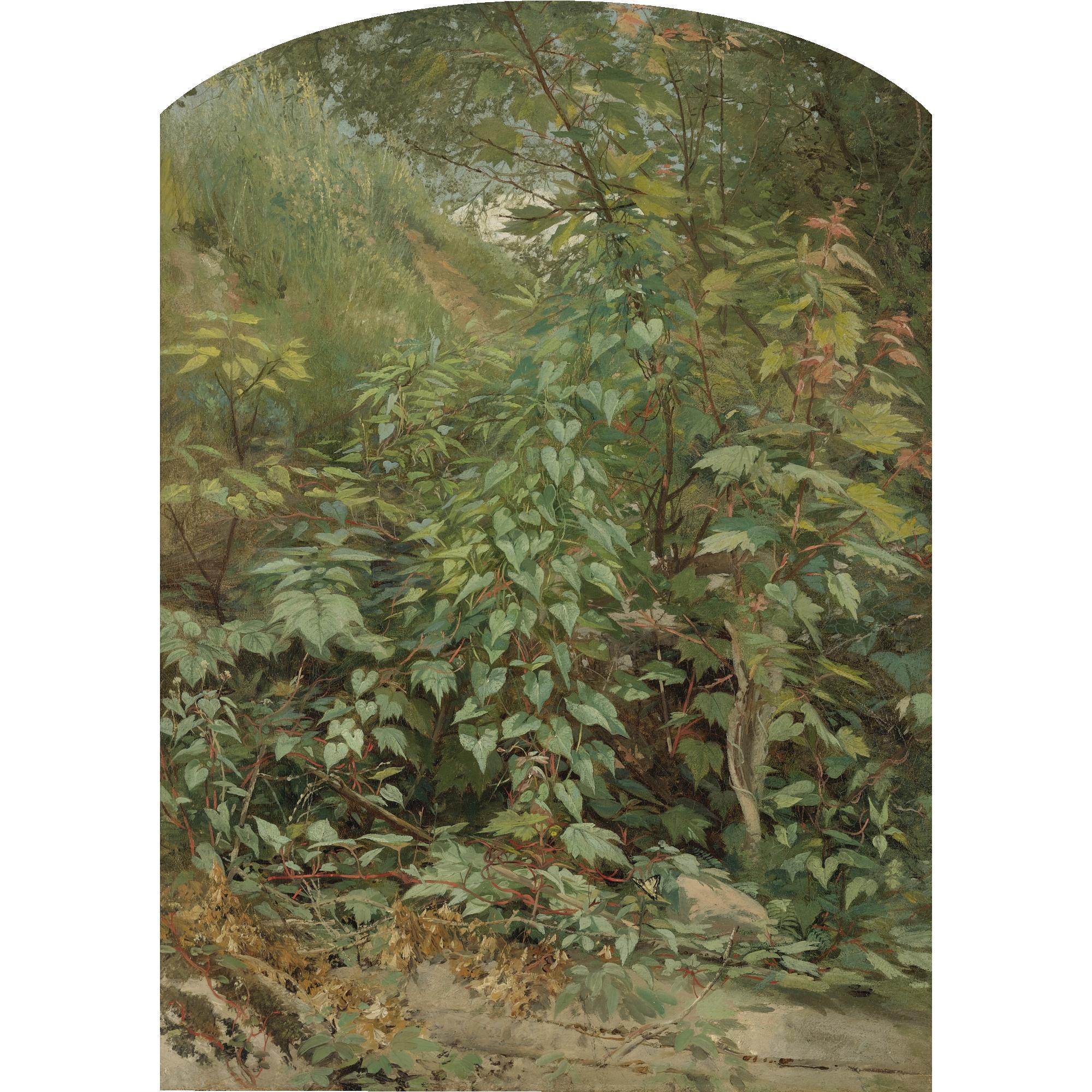 Aaron Draper Shattuck - Leaf Study With Yellow Swallow Tail