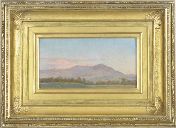 Aaron Draper Shattuck - Pink sunset over Mount Washington