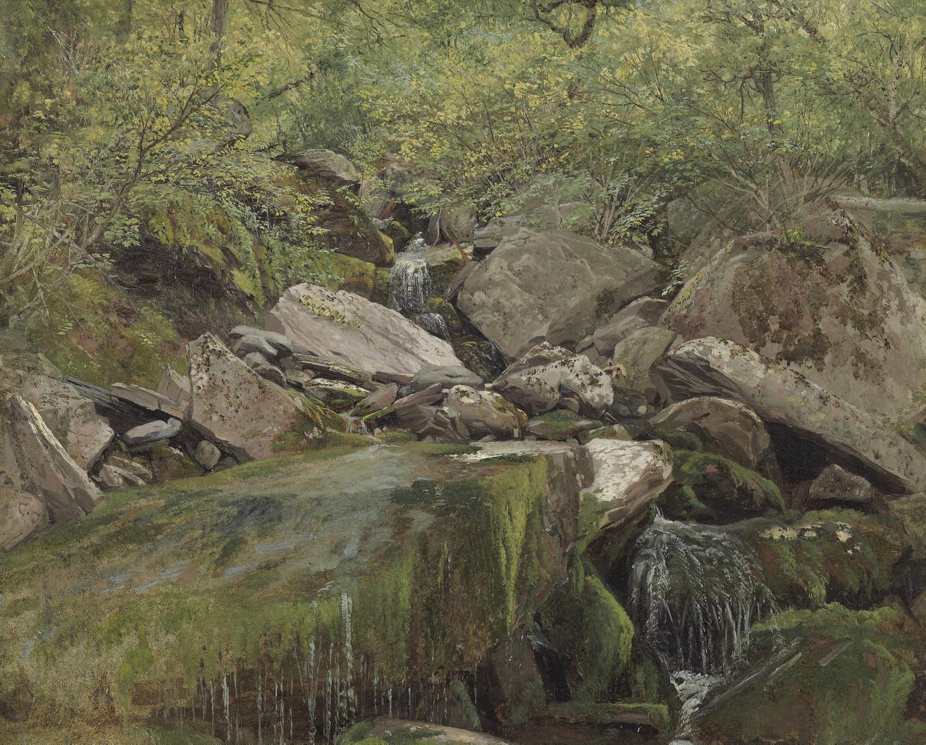 Aaron Draper Shattuck - The Cascades, Pinkham Notch, Mount Washington