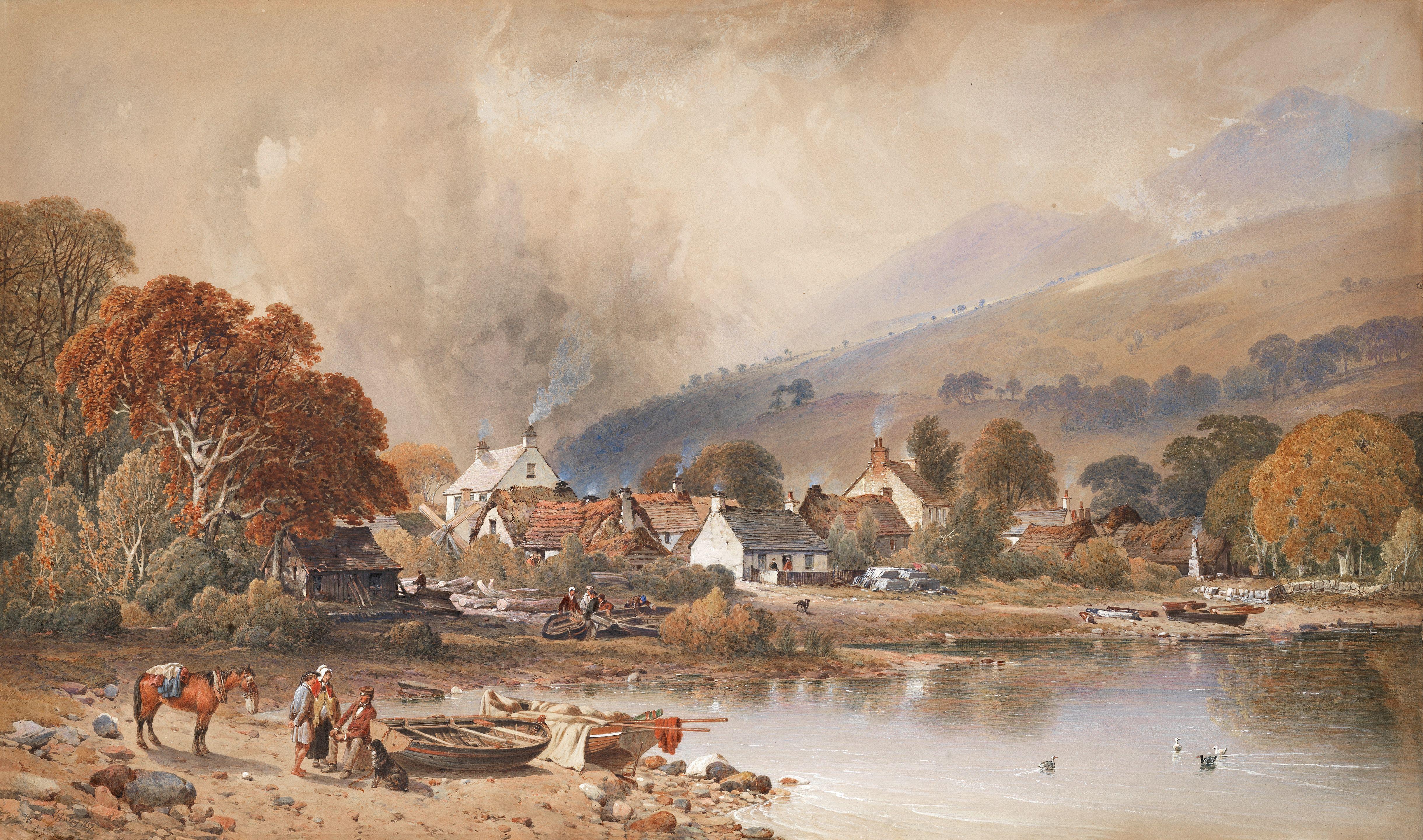 Aaron Edwin Penley - \'The Village Of Luss, Loch Lomond, Scotland\'