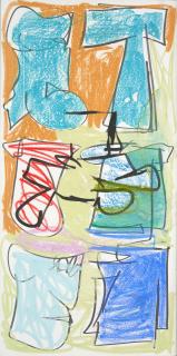 Aaron Garber-Maikovska - Untitled 47 x 95 in. (119.4 x 241.3 cm) framed 50 x 98 x 2 1/2 in.