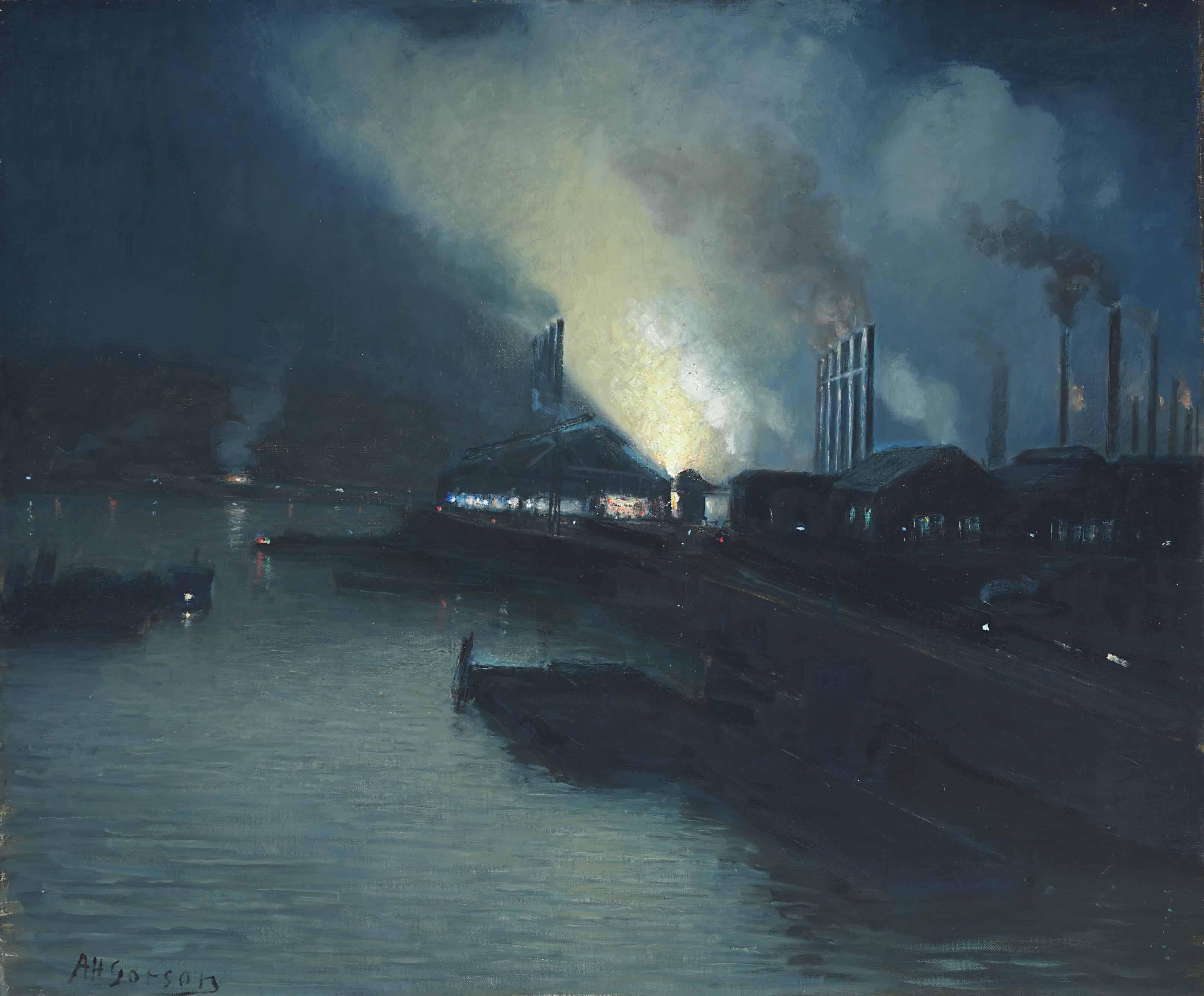 Aaron Harry Gorson - Portrait Of A Steel Mill, Pennsylvania