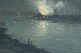 Aaron Henry Gorson - Mill Along the River