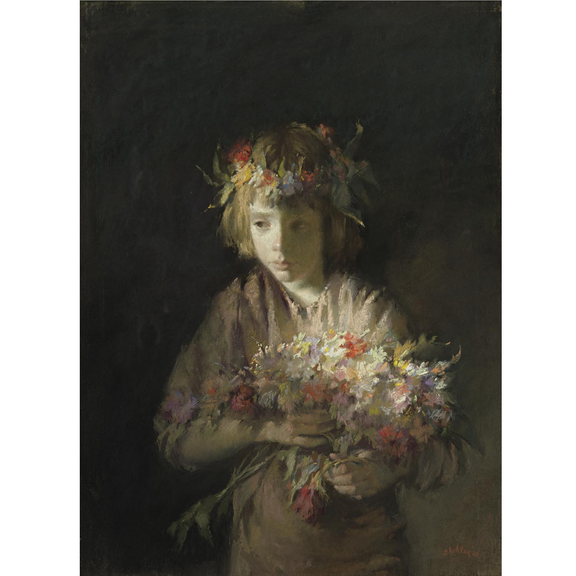 Aaron Shikler - Cathy As Young Flora