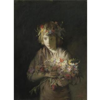 Aaron Shikler - Cathy As Young Flora