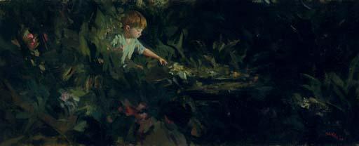 Aaron Shikler - Child in the Forest