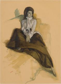 Aaron Shikler - Portrait of Jacqueline Kennedy Onassis