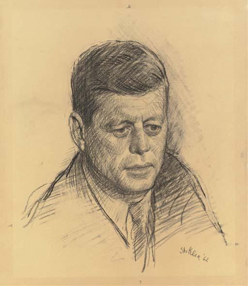 Aaron Shikler - Portrait of John F. Kennedy