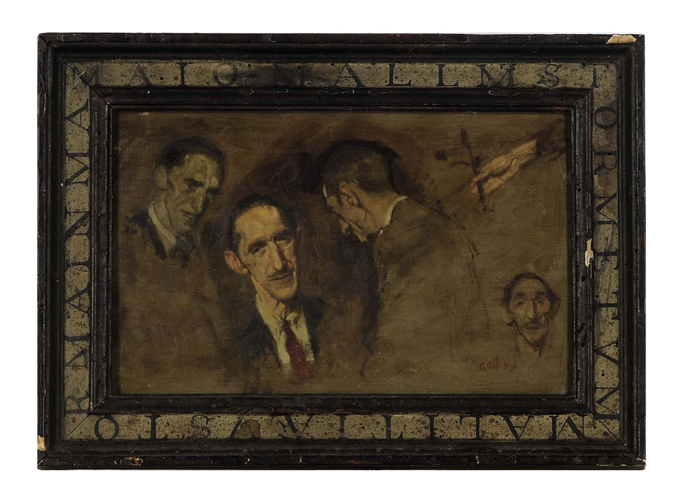 Aaron Shikler - Studies of George Basso