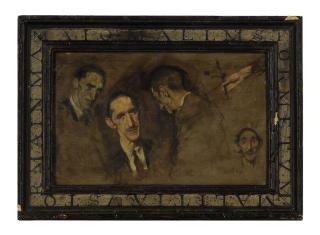 Aaron Shikler - Studies of George Basso