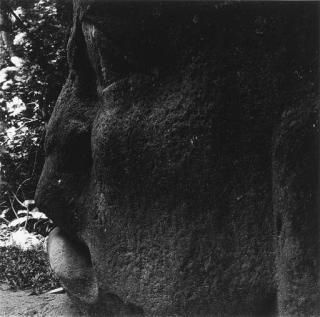 Aaron Siskind - Olmec (V) 13 (1973)
