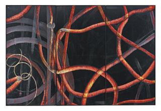 Aaron Young - Untitled (Arc Light) - Triptych