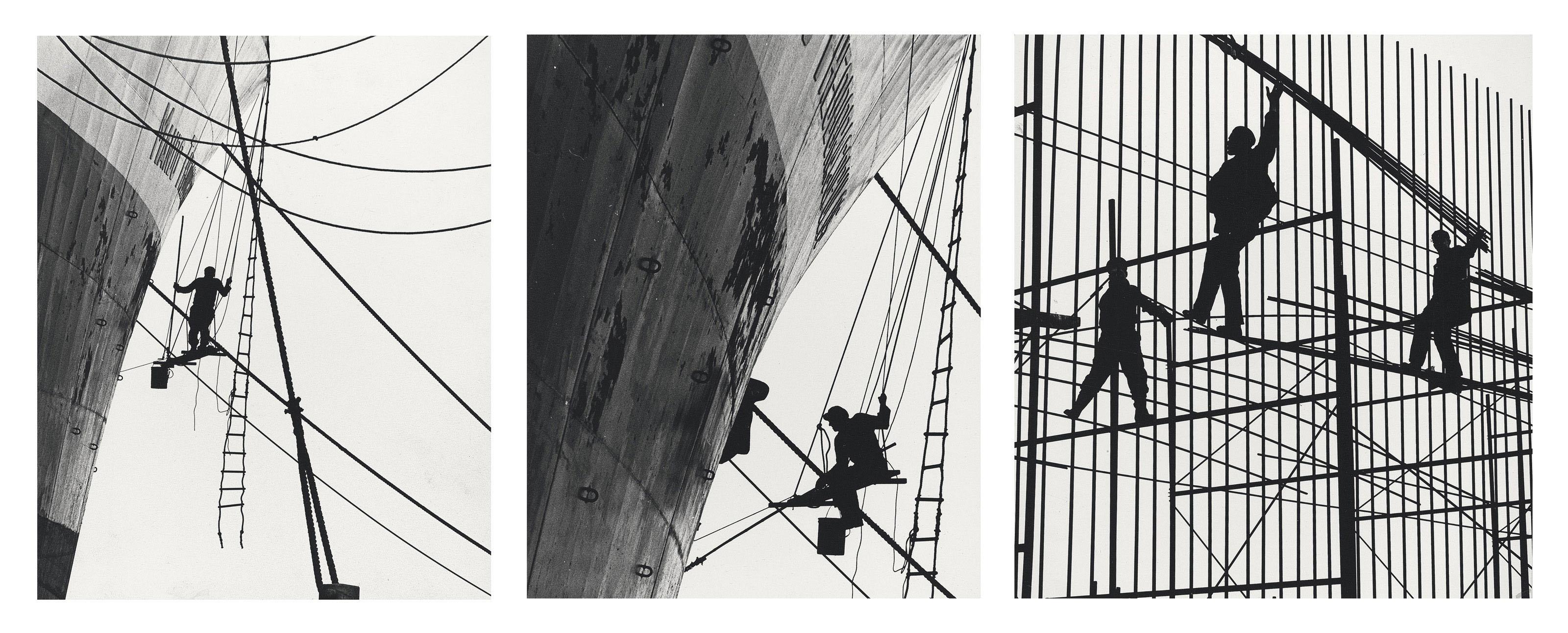 Aart Klein - Three urban landscapes, c. 1960