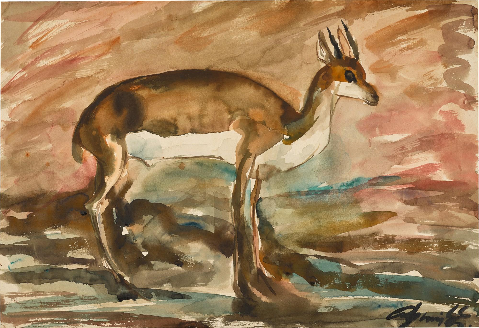 Abani Sen - Untitled (Deer)
