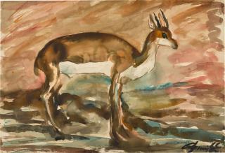 Abani Sen - Untitled (Deer)