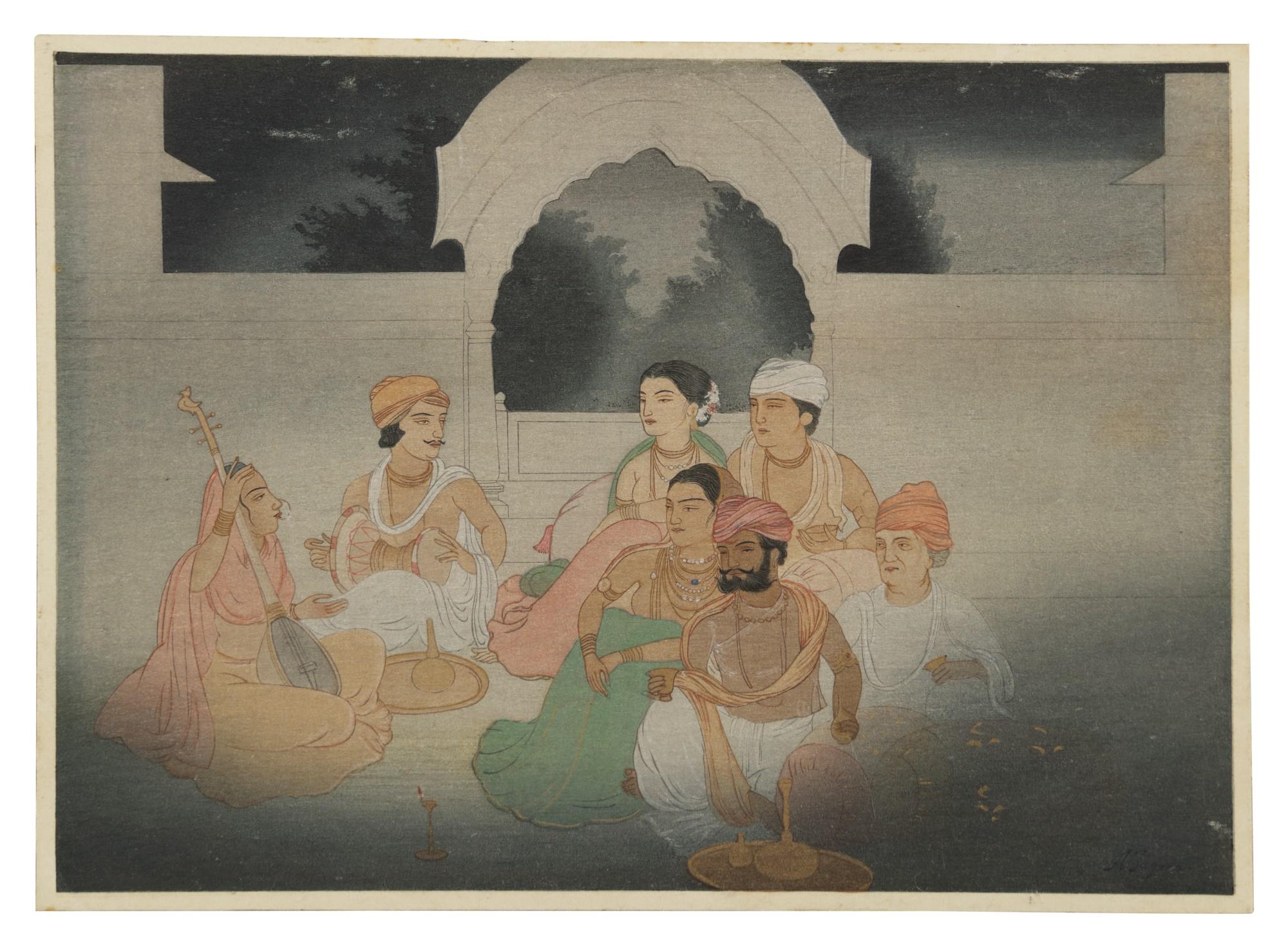 Abanindranath Tagore - A Moonlight Music Party