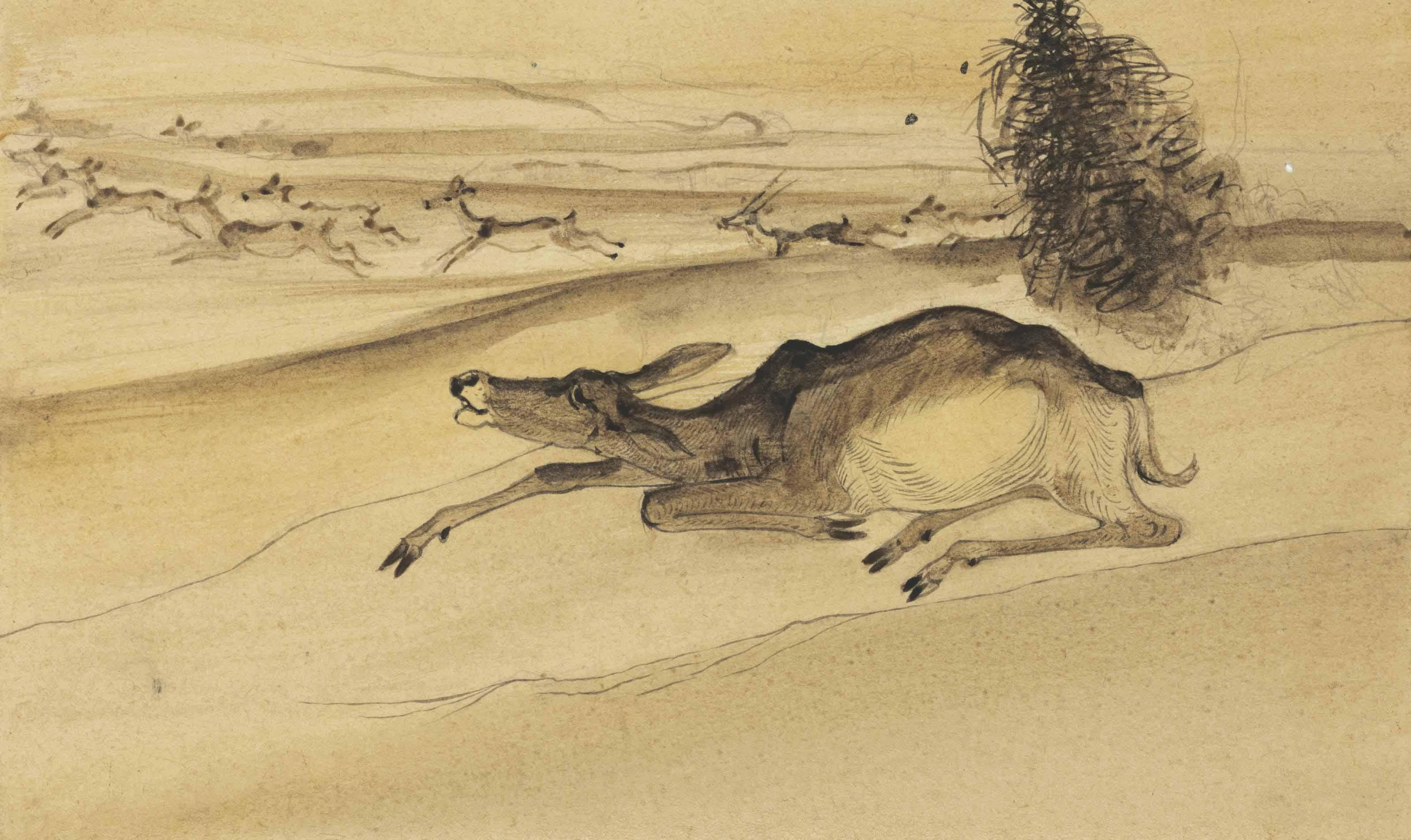 Abanindranath Tagore - Untitled (Deer)