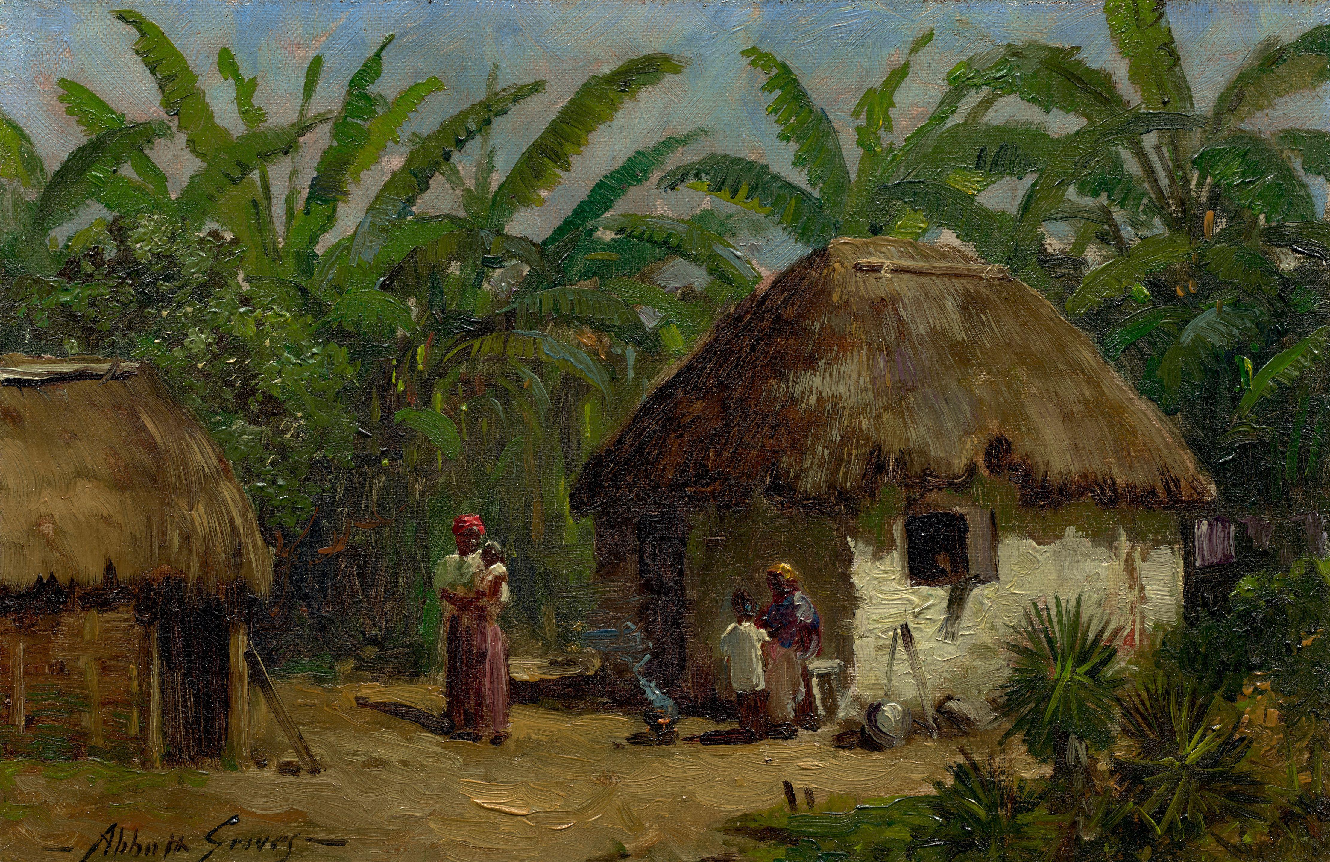 Abbott Fuller Graves - Family by the Fire, Jamaica