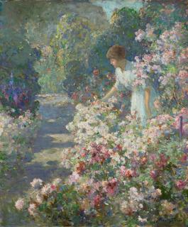 Abbott Fuller Graves - Morning in the Garden