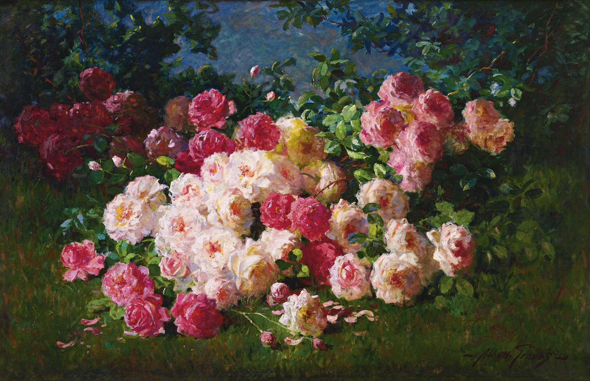 Abbott Fuller Graves - Pink And Red Roses