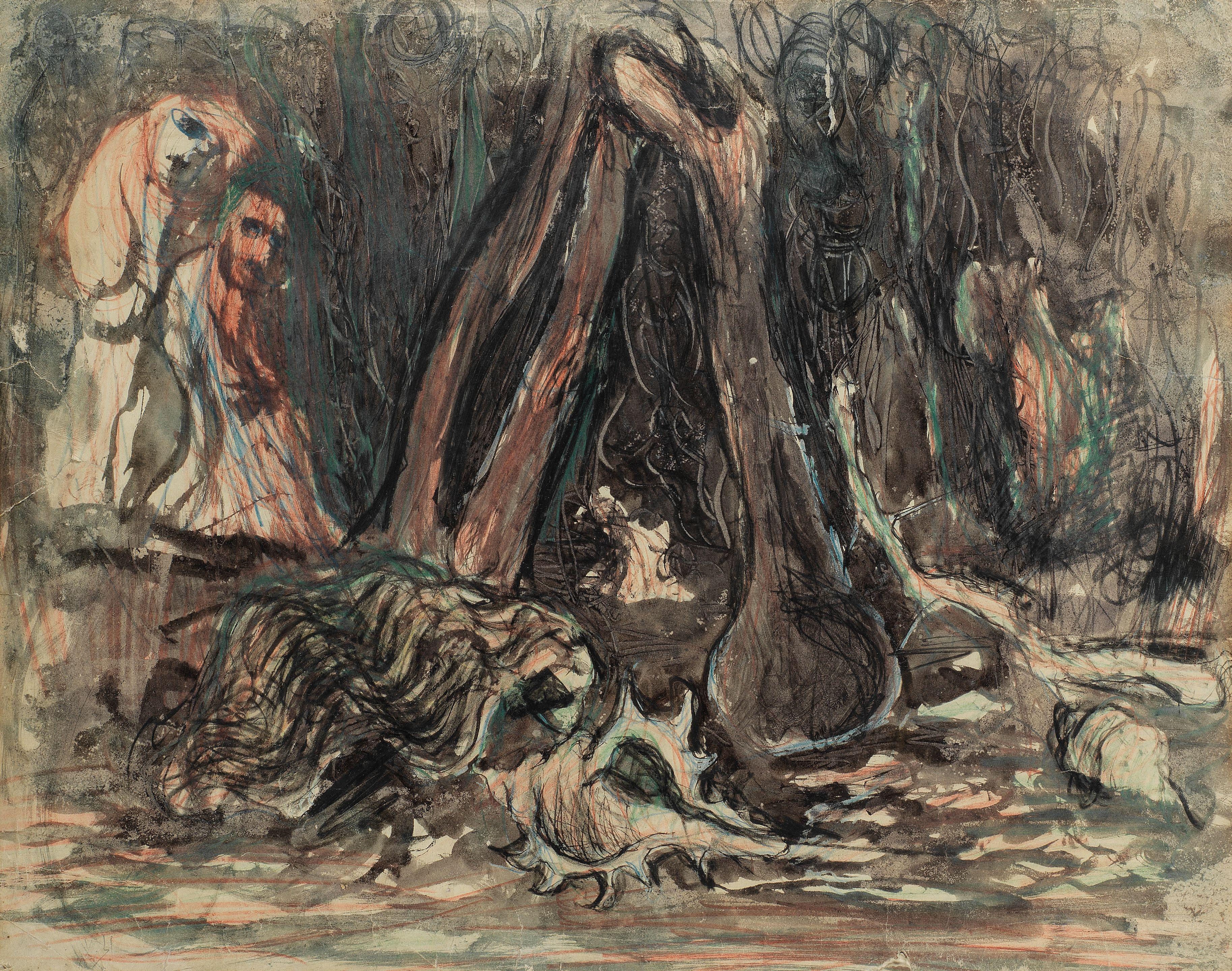 Abdel Hadi El-Gazzar - Untitled (from the Shell period)