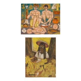 Abdulrahim Apabhai Almelkar - Untitled (Set Of Two)