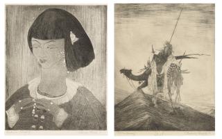 Abdur Rahman Chughtai - Chinese Girl; Endless Journey