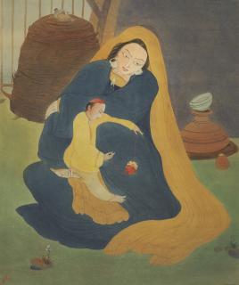 Abdur Rahman Chughtai - Devotional Mother