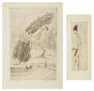 Abdur Rahman Chughtai - Kashmiri Woodcutter; Dupta (Sic)