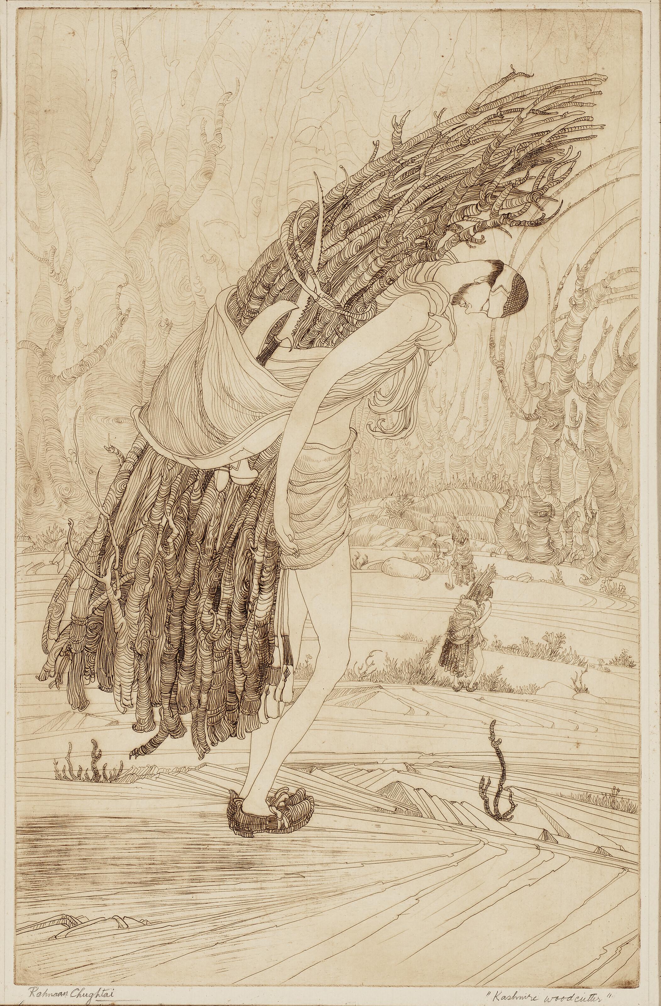 Abdur Rahman Chughtai - Kashmiri Woodcutter