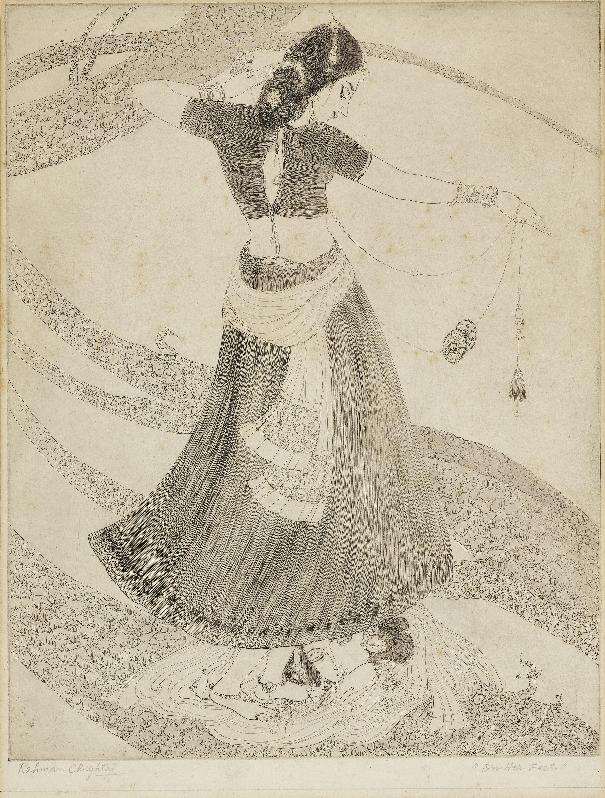 Abdur Rahman Chughtai - On Her Feet