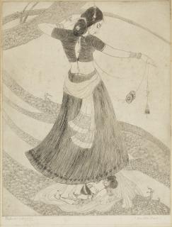 Abdur Rahman Chughtai - On Her Feet