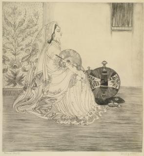 Abdur Rahman Chughtai - Spinning Wheel
