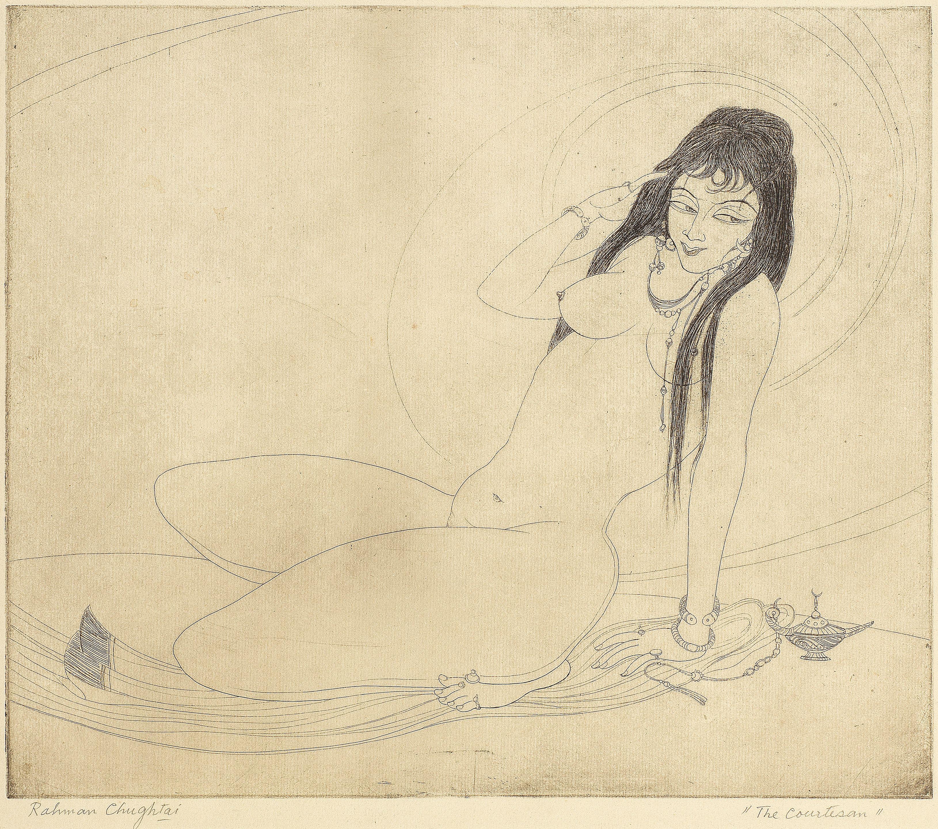 Abdur Rahman Chughtai - The Courtesan