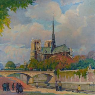 Abel George Warshawsky - A View of Paris