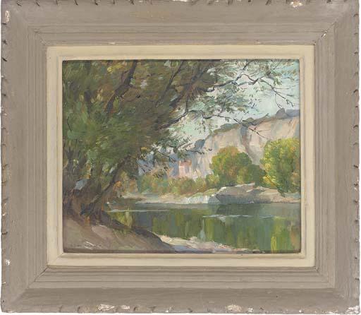 Abel George Warshawsky - The Rhône At Avignon, France