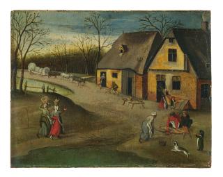 Abel Grimmer - L\'Automne ou Les travaux de la ferme