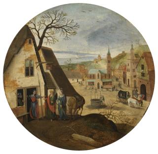 Abel Grimmer - Mary And Joseph Halting At An Inn (Luc. 2)