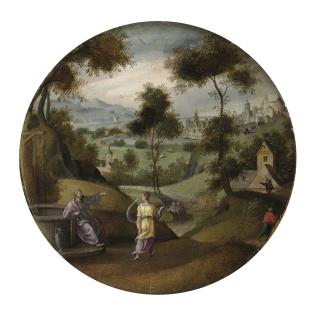 Abel Grimmer - May: Christ and the Woman of Samaria